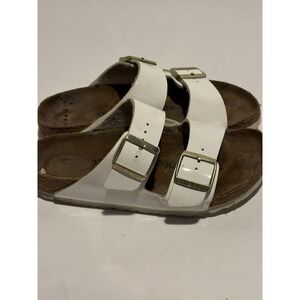 Birkenstock Arizona White Leather Sandals Women's EU 37 US 6